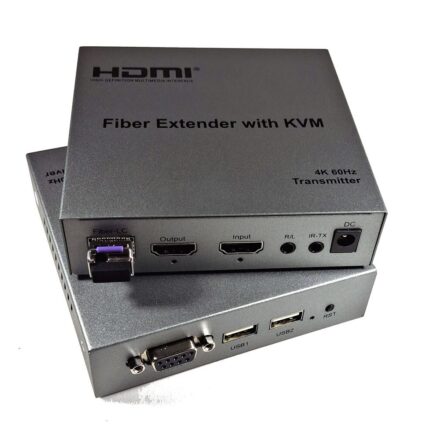Extensor HDMI por Fibra Óptica hasta 20Km KVM 4K 60Hz V2.0