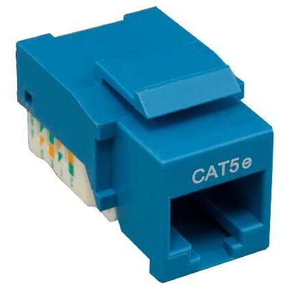 Conector keystone CAT5e azul