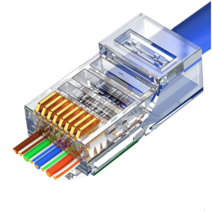 Conector RJ45 CAT6 ponchado rápido