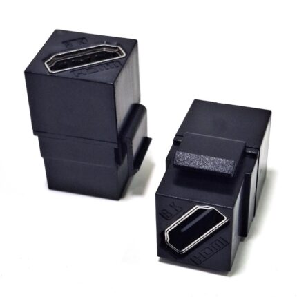 Conector HDMI keystone hembra/hembra Negro 8K