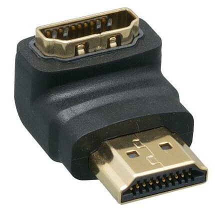 Conector HDMI angulado 90 grados Macho/Hembra