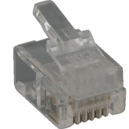 Conector RJ12 para cable plano stranded