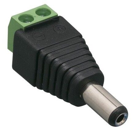 Adaptador de corriente macho para CCTV