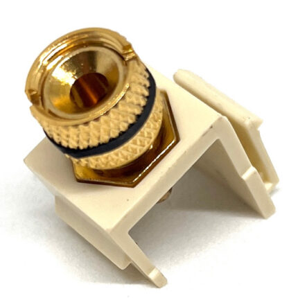 Keystone Plug Banana Negro Para Soldar