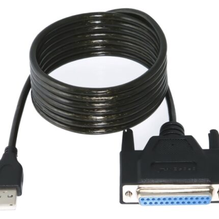 Cable USB a DB25 paralelo hembra de 4 pies