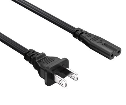 Cable de Poder AC figura tipo 8 Flat 6 pies
