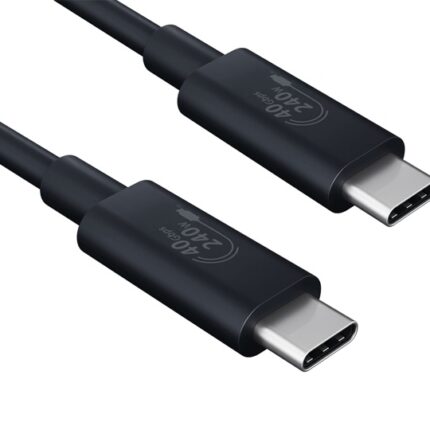 Cable USB-C a USB-C V3.2 40Gbps macho/macho 01 metro