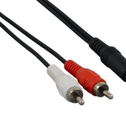 Cable de audio 3.5mm a RCA 50 pies Standard