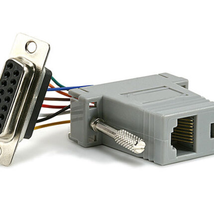 Adaptador armable DB15 hembra a RJ45