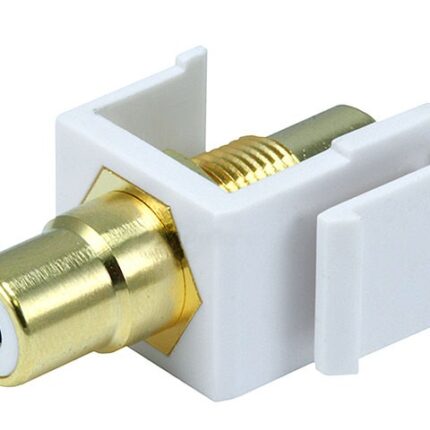 Conector keystone RCA blanco