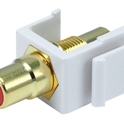 Conector keystone RCA rojo