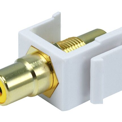 Conector keystone RCA amarillo