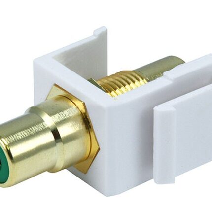 Conector keystone RCA verde