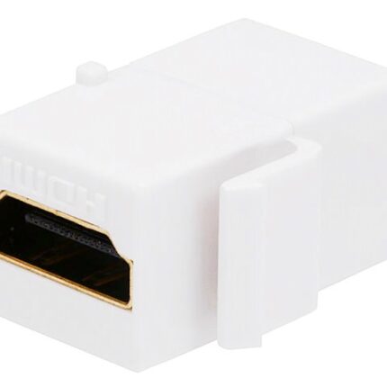 Conector HDMI keystone hembra/hembra Blanco