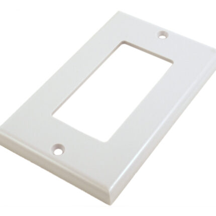 Placa 1 puerto Decora frente blanco