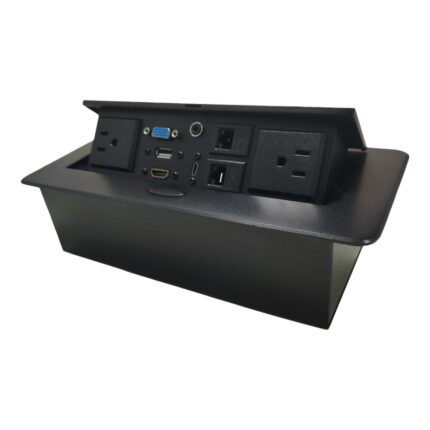 Caja multipuerto a 45G color Negro