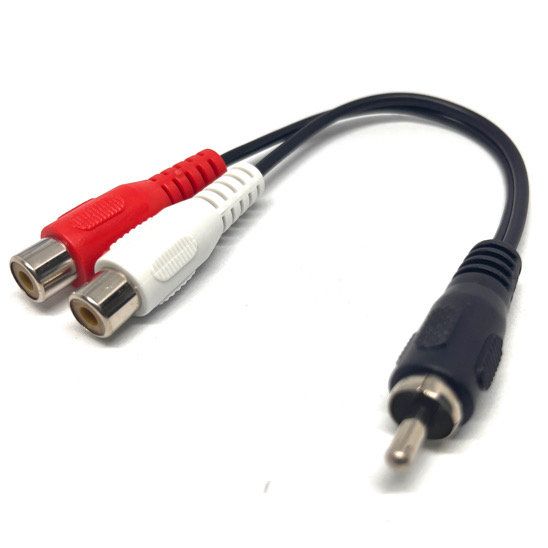 Cable adaptador RCA macho a 2 RCA hembra – Cables y Conectores